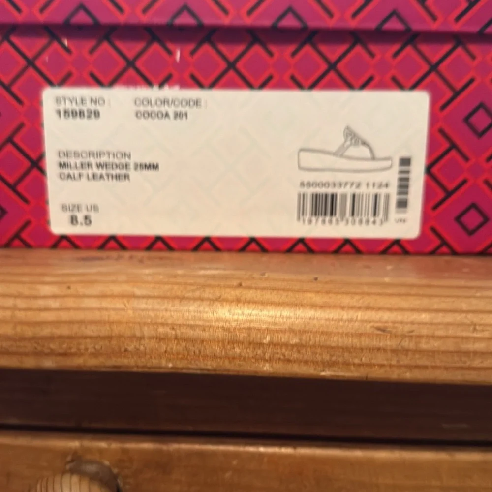 Tory Burch Dark Brown Platform Miller Sandals